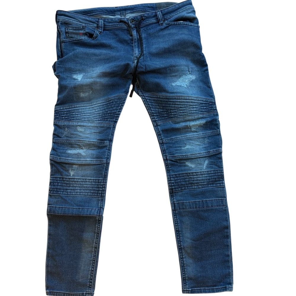 Diesel Bakari-ne joggjean distressed denin